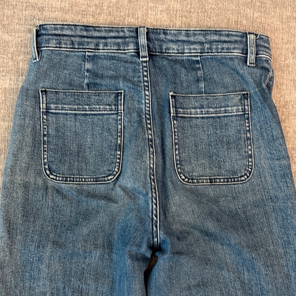 & other stories Wide Leg Blue Jean Denim Retro Pocket High Waist 29 - Picture 6 of 16